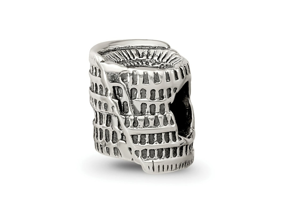 Reflections 925 Sterling Silver Colosseum Bead 8 x 8 mm