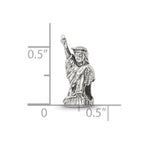 Reflections 925 Sterling Silver Statue of Liberty Bead 15 x 6 mm