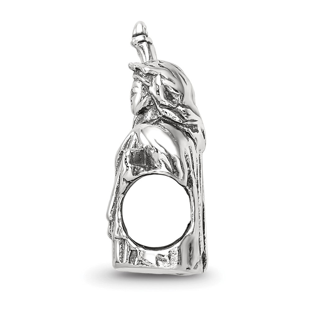 Reflections 925 Sterling Silver Statue of Liberty Bead 15 x 6 mm