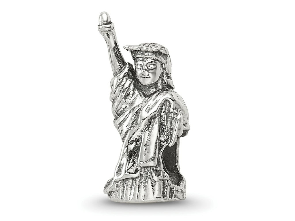 Reflections 925 Sterling Silver Statue of Liberty Bead 15 x 6 mm