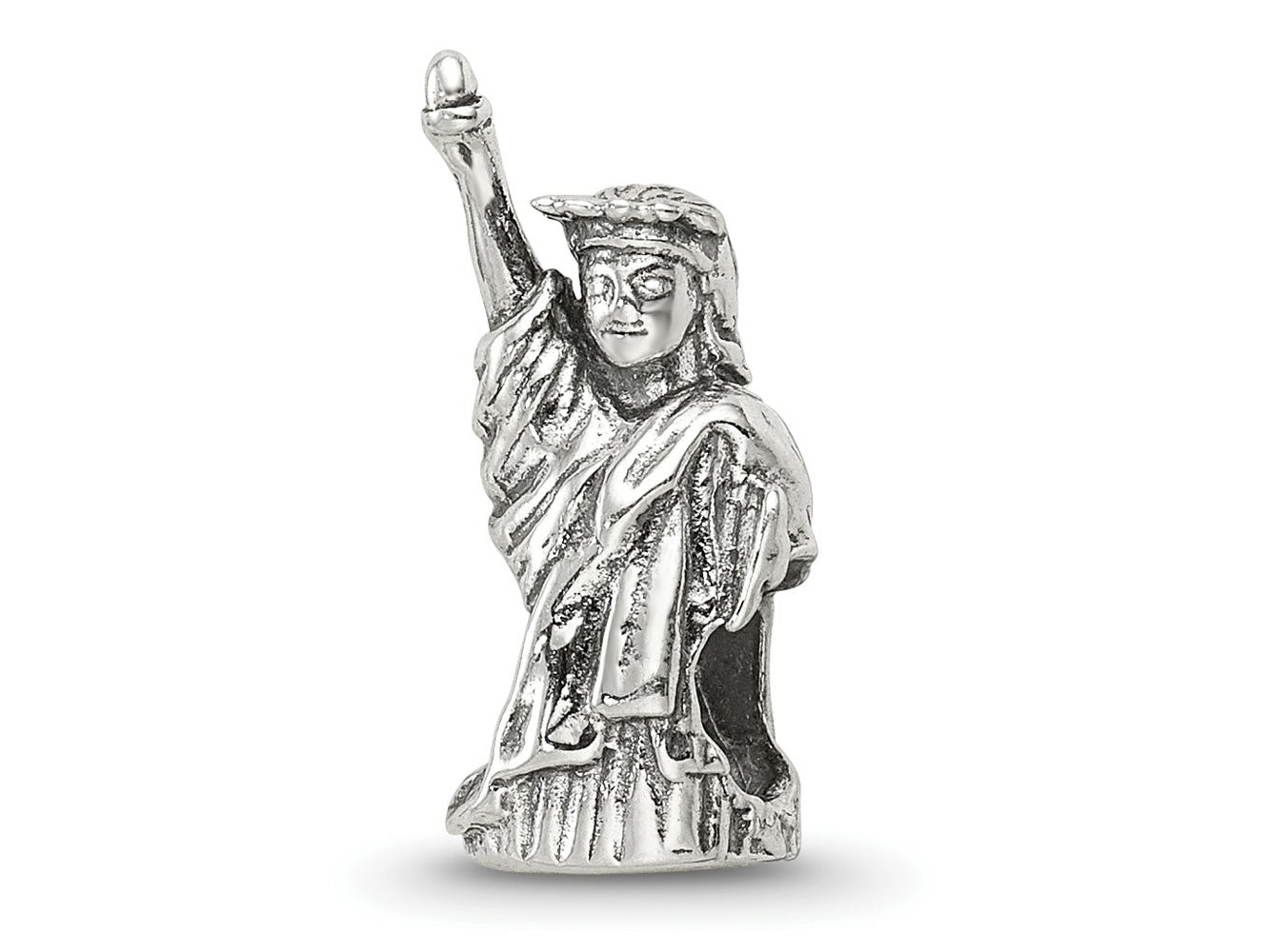 Reflections 925 Sterling Silver Statue of Liberty Bead 15 x 6 mm