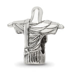 Reflections 925 Sterling Silver Christ the Redeemer Bead 13 x 14 mm