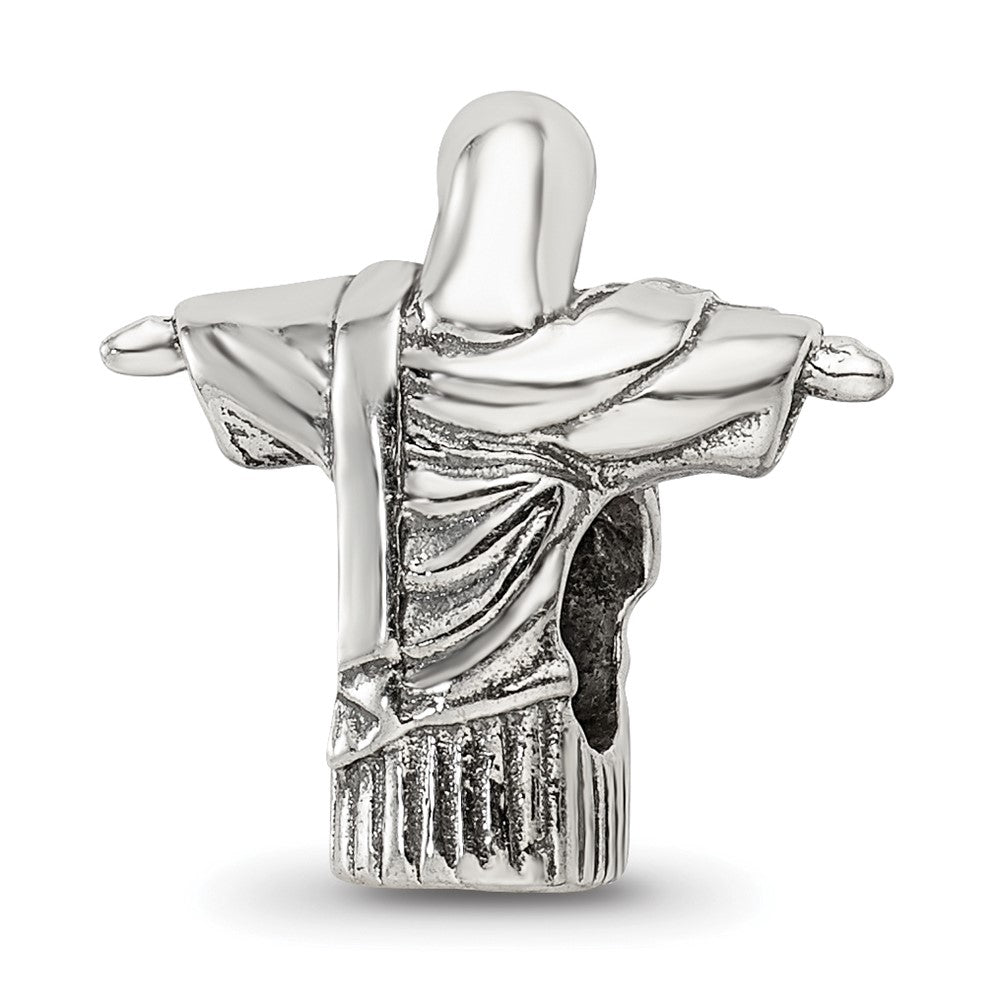Reflections 925 Sterling Silver Christ the Redeemer Bead 13 x 14 mm