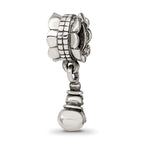 Reflections 925 Sterling Silver Snowman Dangle Bead 17 x 5 mm