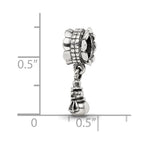 Reflections 925 Sterling Silver Snowman Dangle Bead 17 x 5 mm
