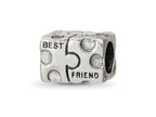 Reflections 925 Sterling Silver Best Friend Bead 7 x 9 mm