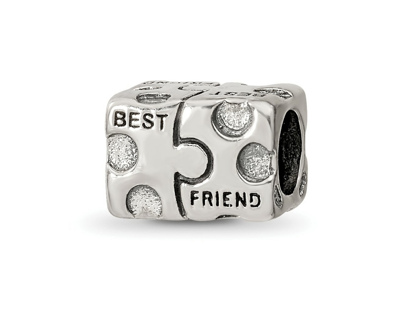 Reflections 925 Sterling Silver Best Friend Bead 7 x 9 mm