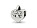 Reflections 925 Sterling Silver Nana Heart Bead 10 x 9 mm