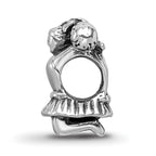 Reflections 925 Sterling Silver Cheerleader Bead 12 x 9 mm