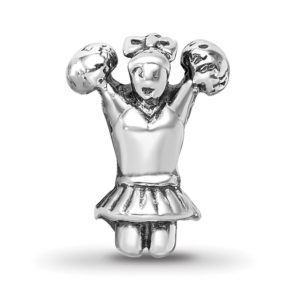 Reflections 925 Sterling Silver Cheerleader Bead 12 x 9 mm