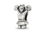 Reflections 925 Sterling Silver Cheerleader Bead 12 x 9 mm