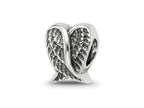 Reflections 925 Sterling Silver Heart Shaped Wings Bead 9 x 7 mm