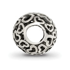 Reflections 925 Sterling Silver Hearts Bali Bead 10 x 10 mm