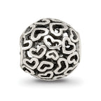 Reflections 925 Sterling Silver Hearts Bali Bead 10 x 10 mm