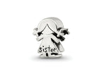 Reflections 925 Sterling Silver Little Sister Girl Bead 9 x 7 mm