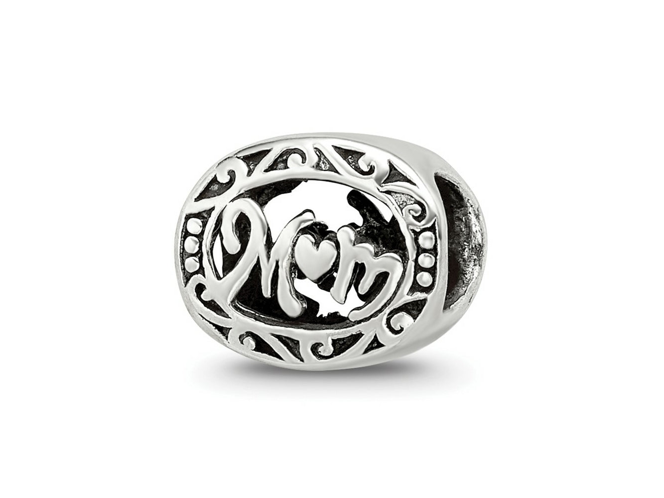 Reflections 925 Sterling Silver Mom Bead 7 x 9 mm