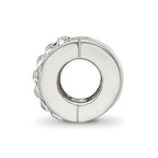 Reflections 925 Sterling Silver Clear Preciosa Crystal Bead 9 x 5 mm