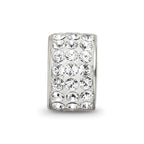 Reflections 925 Sterling Silver Clear Preciosa Crystal Bead 9 x 5 mm