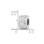 Reflections 925 Sterling Silver Clear Preciosa Crystal Bead 9 x 5 mm
