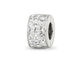 Reflections 925 Sterling Silver Clear Preciosa Crystal Bead 9 x 5 mm