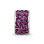 Reflections 925 Sterling Silver Purple Preciosa Crystal Bead 9 x 5 mm