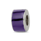Reflections 925 Sterling Silver Purple Preciosa Crystal Bead 9 x 5 mm
