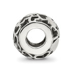 Reflections 925 Sterling Silver Hearts Bali Bead 10 x 9 mm