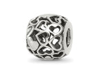 Reflections 925 Sterling Silver Hearts Bali Bead 10 x 9 mm