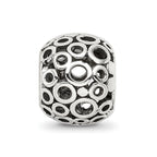 Reflections 925 Sterling Silver Circles Bali Bead 10 x 8 mm