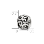 Reflections 925 Sterling Silver Bali Bead 10 x 8 mm