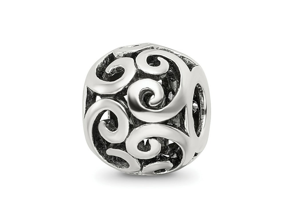 Reflections 925 Sterling Silver Bali Bead 10 x 8 mm
