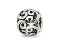 Reflections 925 Sterling Silver Bali Bead 10 x 8 mm
