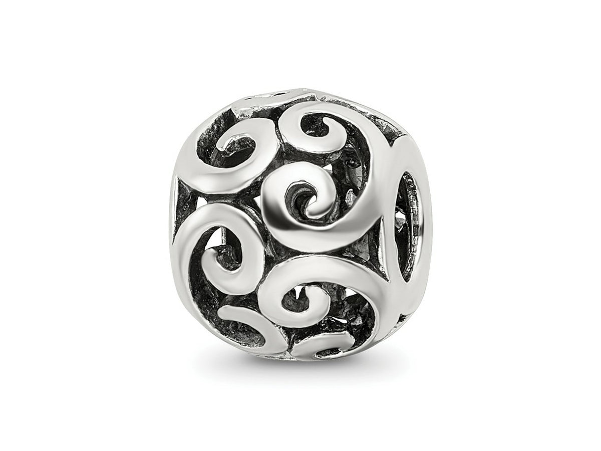 Reflections 925 Sterling Silver Bali Bead 10 x 8 mm
