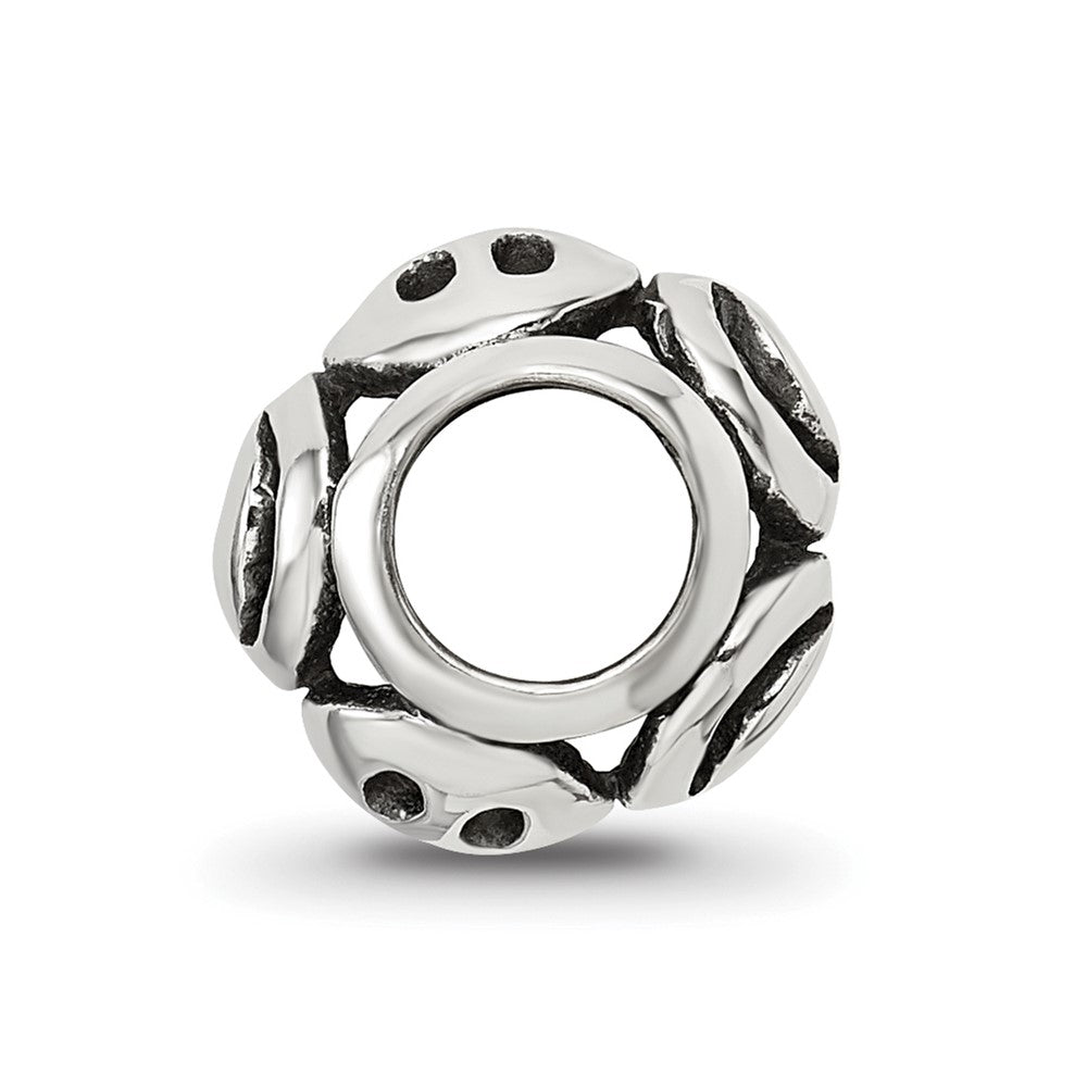 Reflections 925 Sterling Silver Smiley Faces Bead 9 x 7 mm