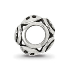 Reflections 925 Sterling Silver Smiley Faces Bead 9 x 7 mm