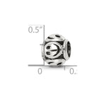 Reflections 925 Sterling Silver Smiley Faces Bead 9 x 7 mm