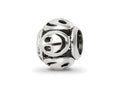 Reflections 925 Sterling Silver Smiley Faces Bead 9 x 7 mm