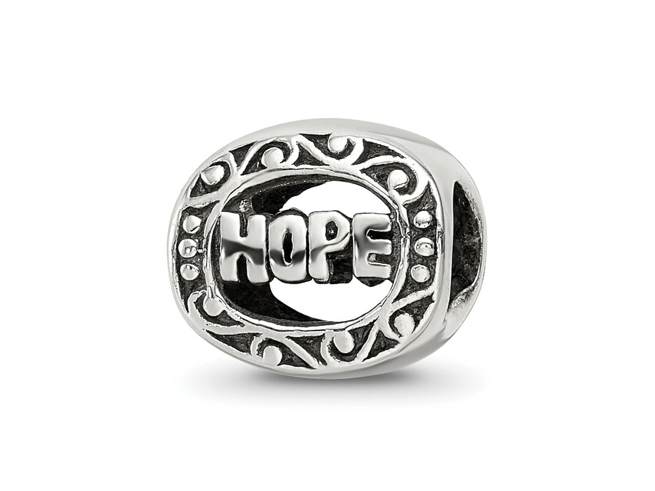 Reflections 925 Sterling Silver Hope Bead 8 x 10 mm
