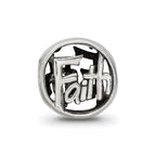 Reflections 925 Sterling Silver Faith Bead 8 x 8 mm