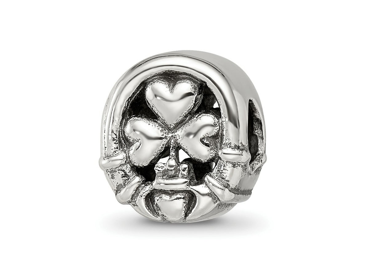 Reflections 925 Sterling Silver Three Leaf Clover Bead 10 x 9 mm
