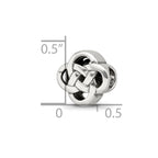 Reflections 925 Sterling Silver Celtic Knot Bead 9 x 9 mm.