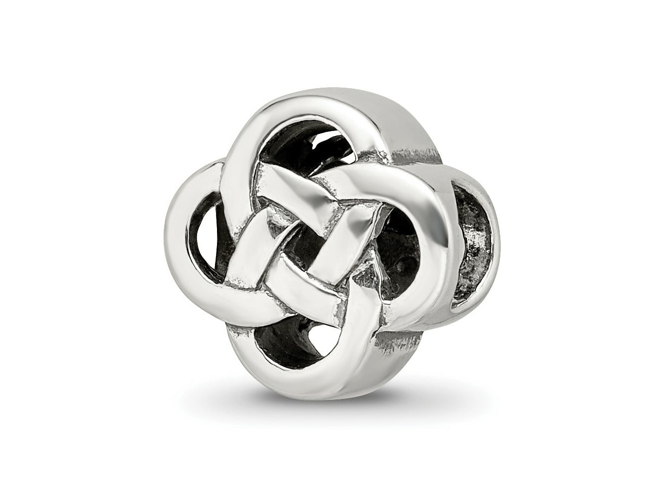 Reflections 925 Sterling Silver Celtic Knot Bead 9 x 9 mm.