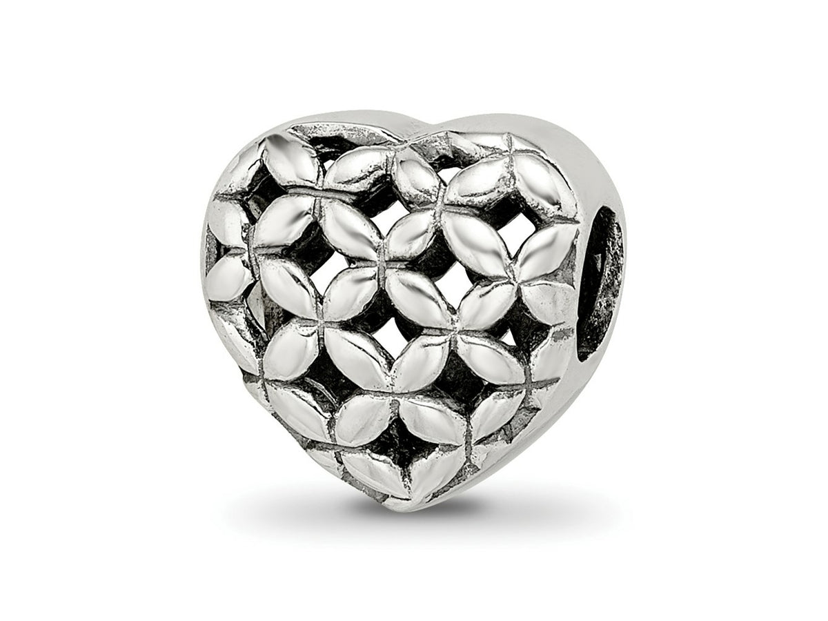 Reflections 925 Sterling Silver Heart Bead 10 x 10 mm
