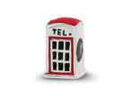 Reflections 925 Sterling Silver Enameled Telephone Booth Bead 10 x 5 mm