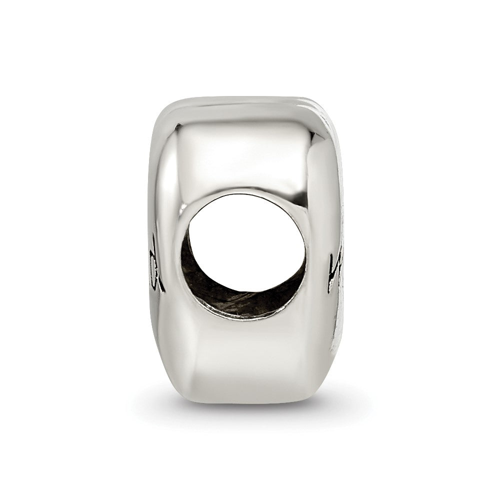 Reflections 925 Sterling Silver Enameled Just Married Heart Bead 9 x 10 mm