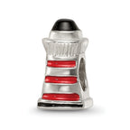 Reflections 925 Sterling Silver Enameled Lighthouse Bead 11 x 6 mm