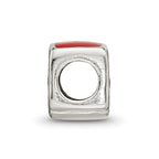 Reflections 925 Sterling Silver Enamel London Double Decker Bus Bead 7 x 9 mm