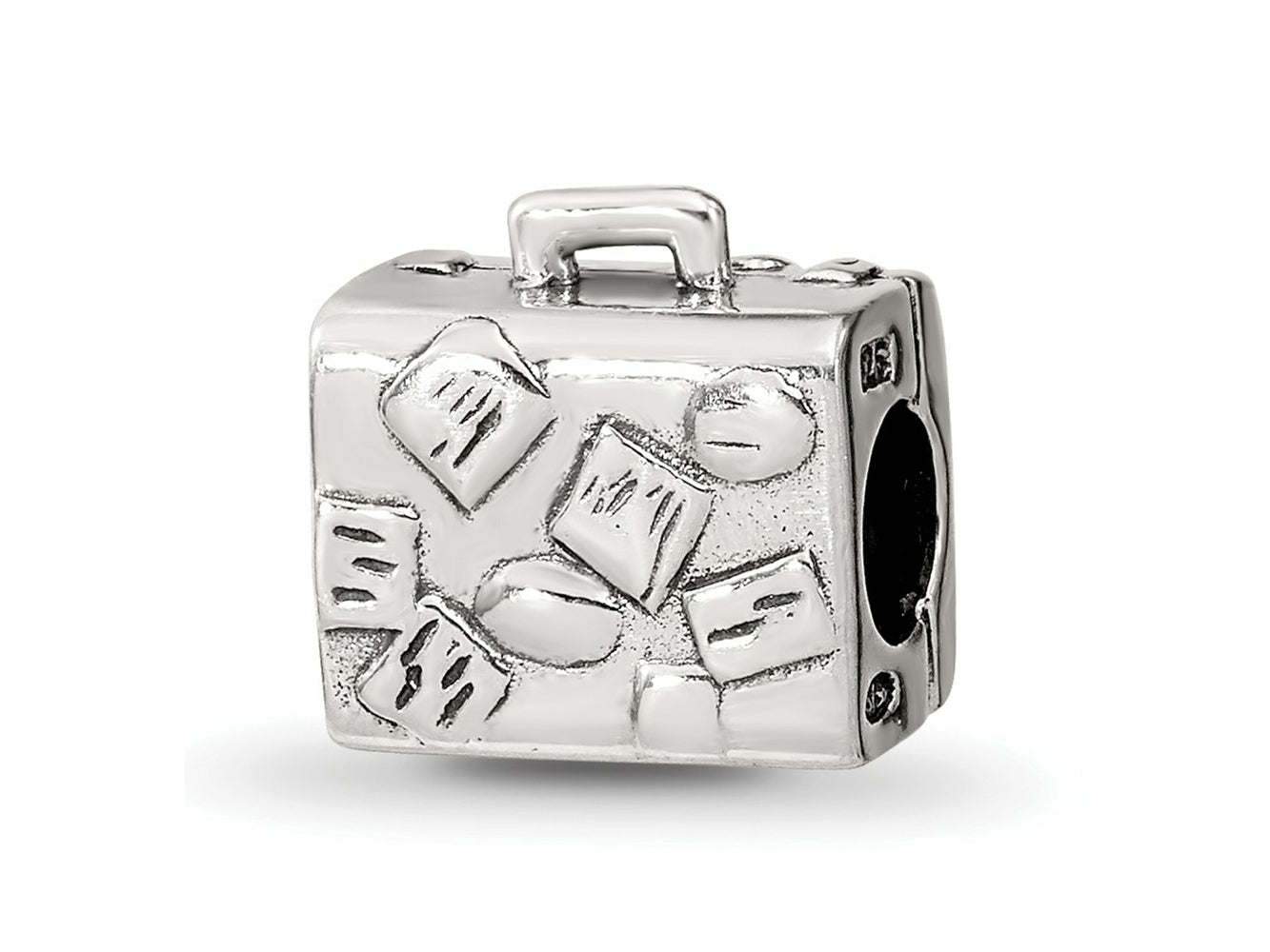 Reflections 925 Sterling Silver Suitcase Bead 10 x 10 mm