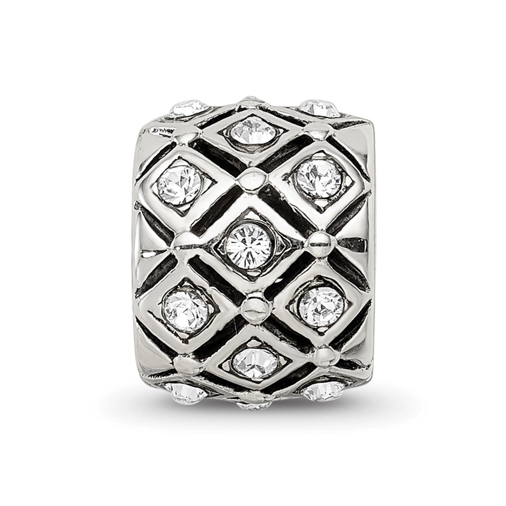 Reflections 925 Sterling Silver April Preciosa Crystal Bead 10 x 8 mm