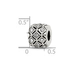 Reflections 925 Sterling Silver April Preciosa Crystal Bead 10 x 8 mm